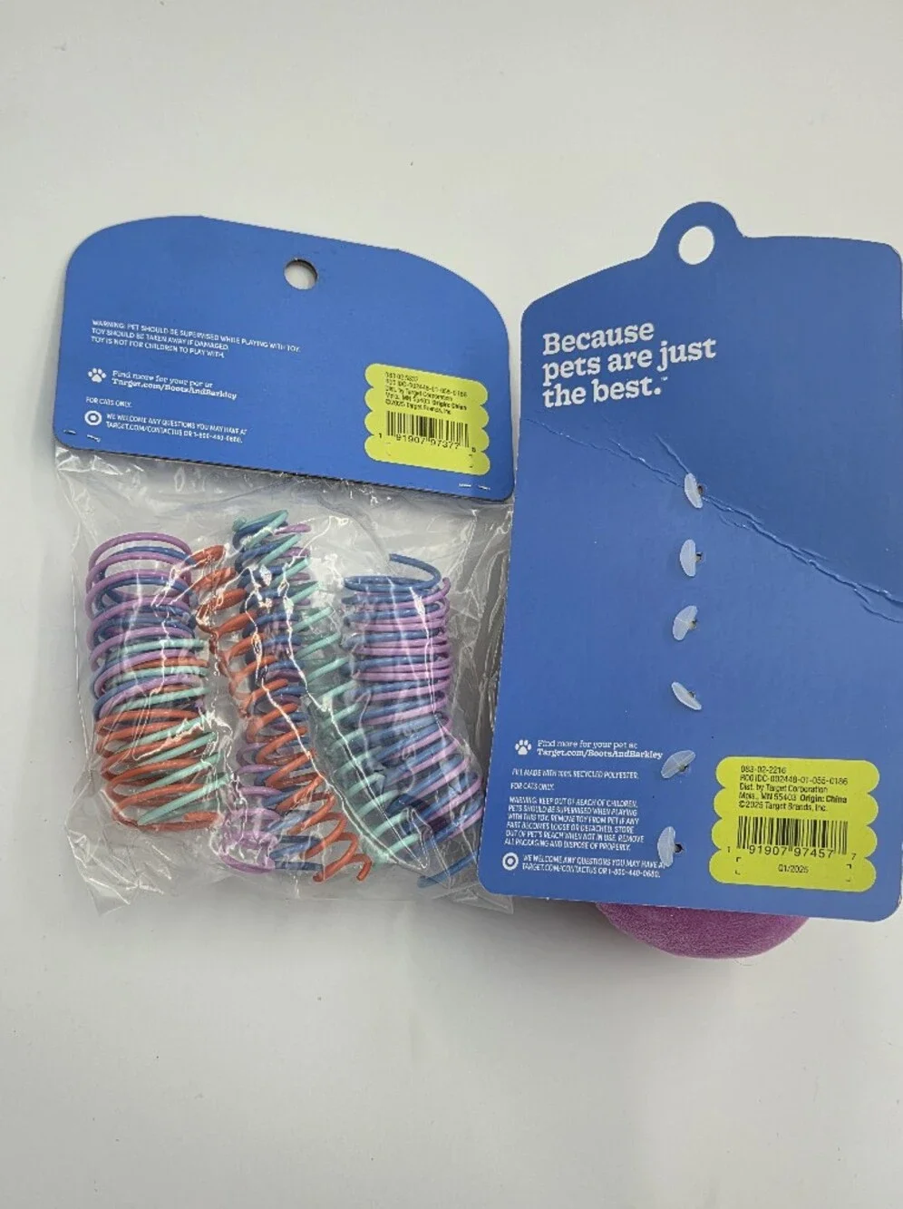 Boots & Barkley Pull-part Catnip Toy & Swat & Pounce Sprial Nwt